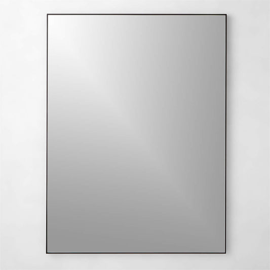 Infinity Rectangular Black Wall Mirror 36"X48"