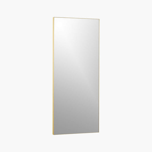 Infinity Modern Standing Brass Full-Length Floor Mirror 32"X76"