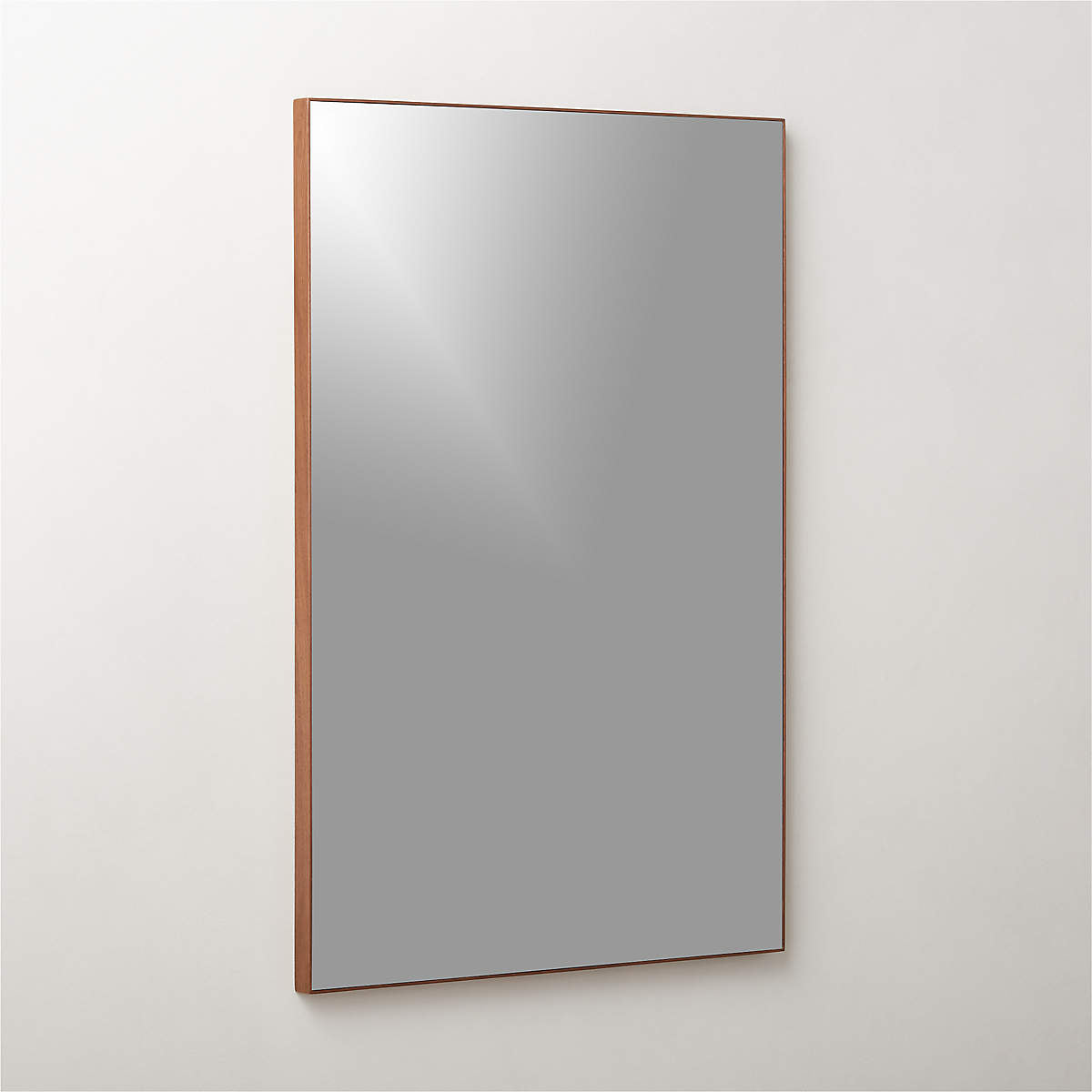 Infinity Walnut Rectangular Mirror 24"X36"