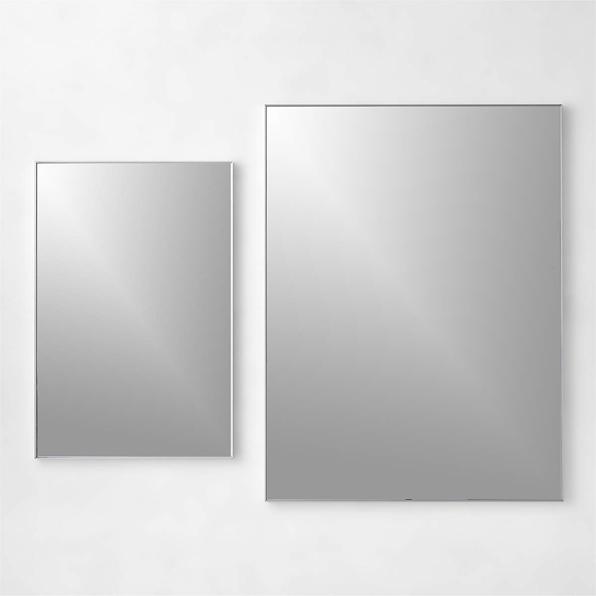 Infinity Rectangular Silver Wall Mirror 36"X48"