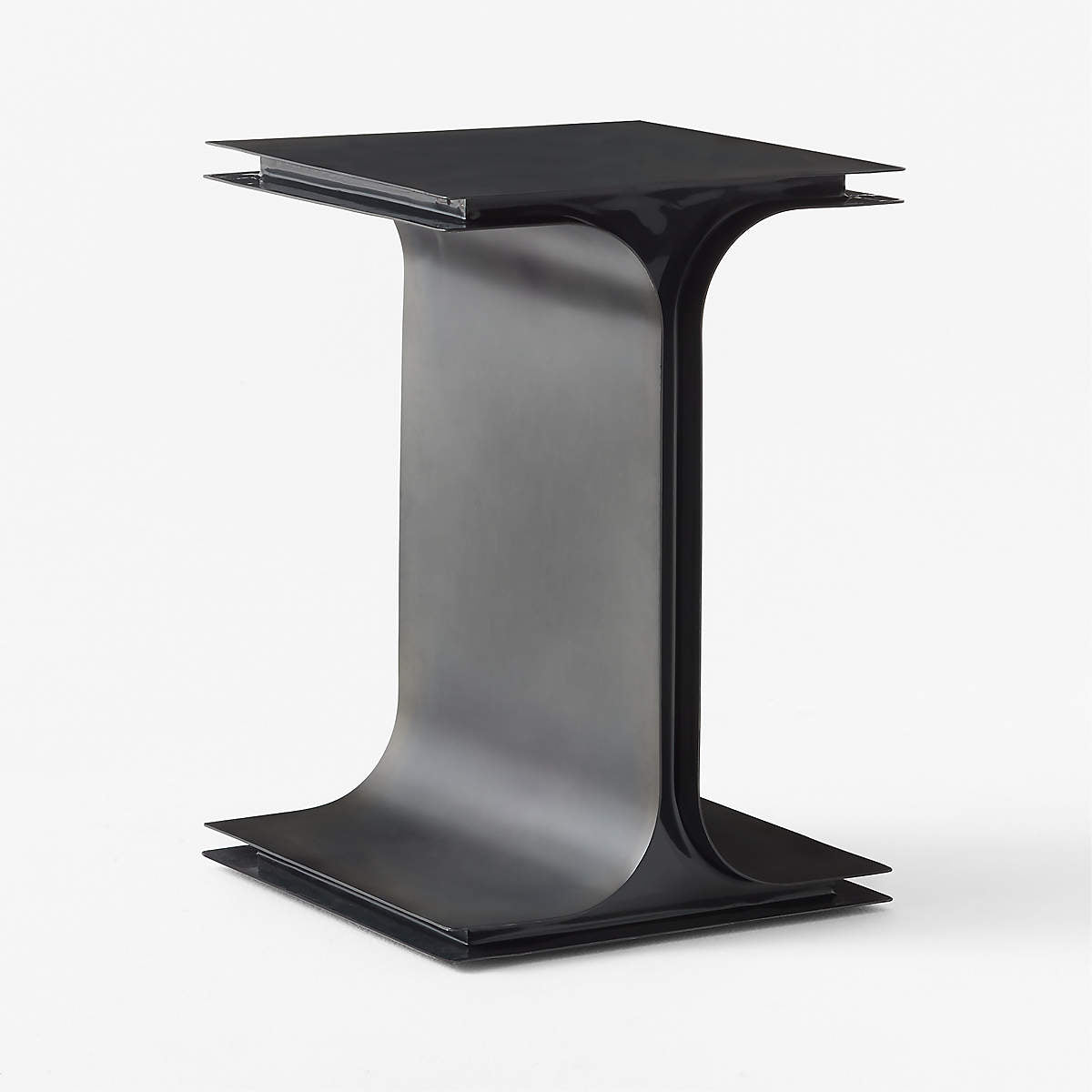 Ipsilon Black Metal Side Table