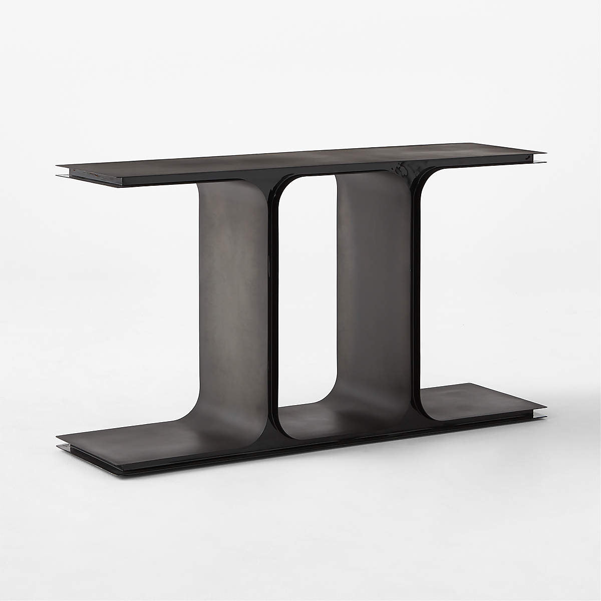 Ipsilon 53" Black Metal Console Table