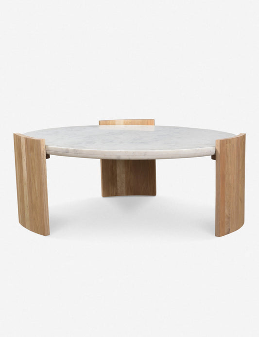 Whilem Round Coffee Table - White