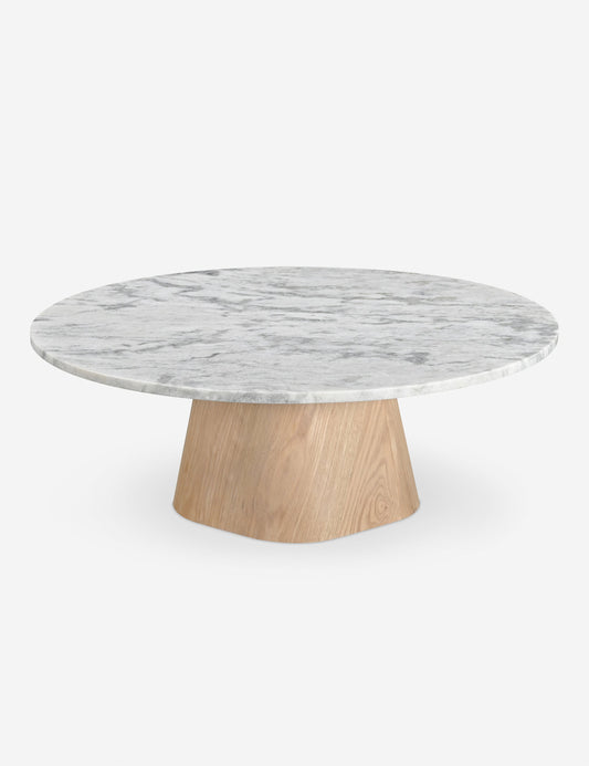 Hendel Round Coffee Table - Green Marble