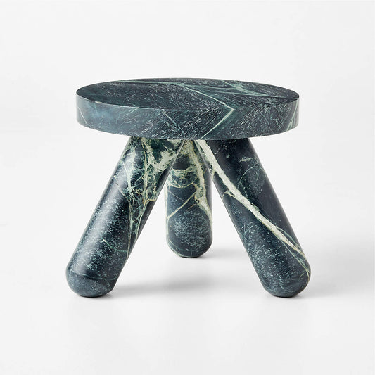 Jaxx Green Marble Side Table Short