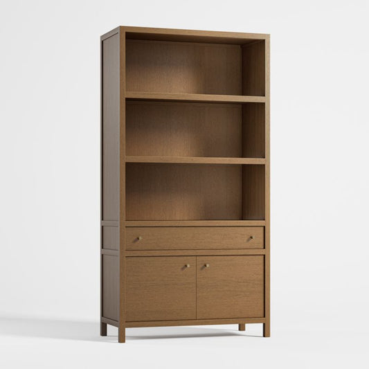 Keane Driftwood Closed Bookcase