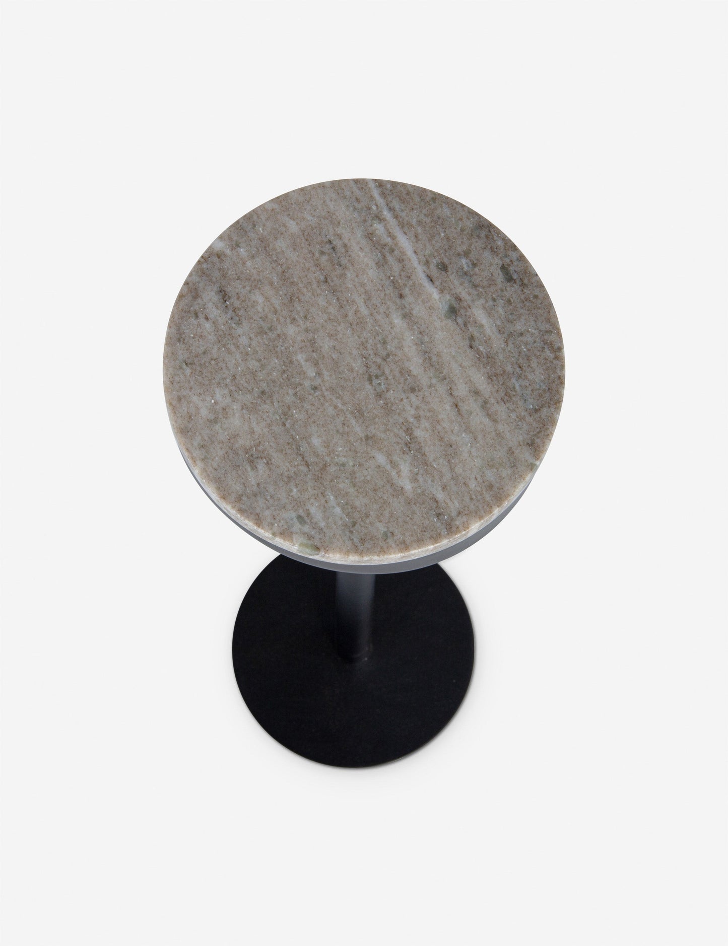 Oswald Side Table - Brown Marble