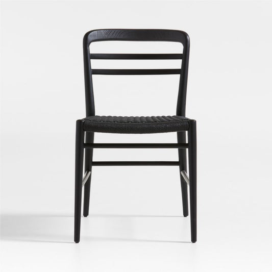 Lausen Black Wood Dining Side Chair