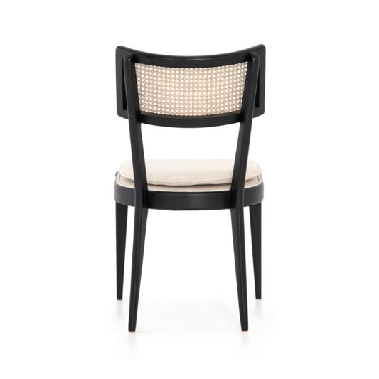 Libby Black And Natural Cane Dining Chair