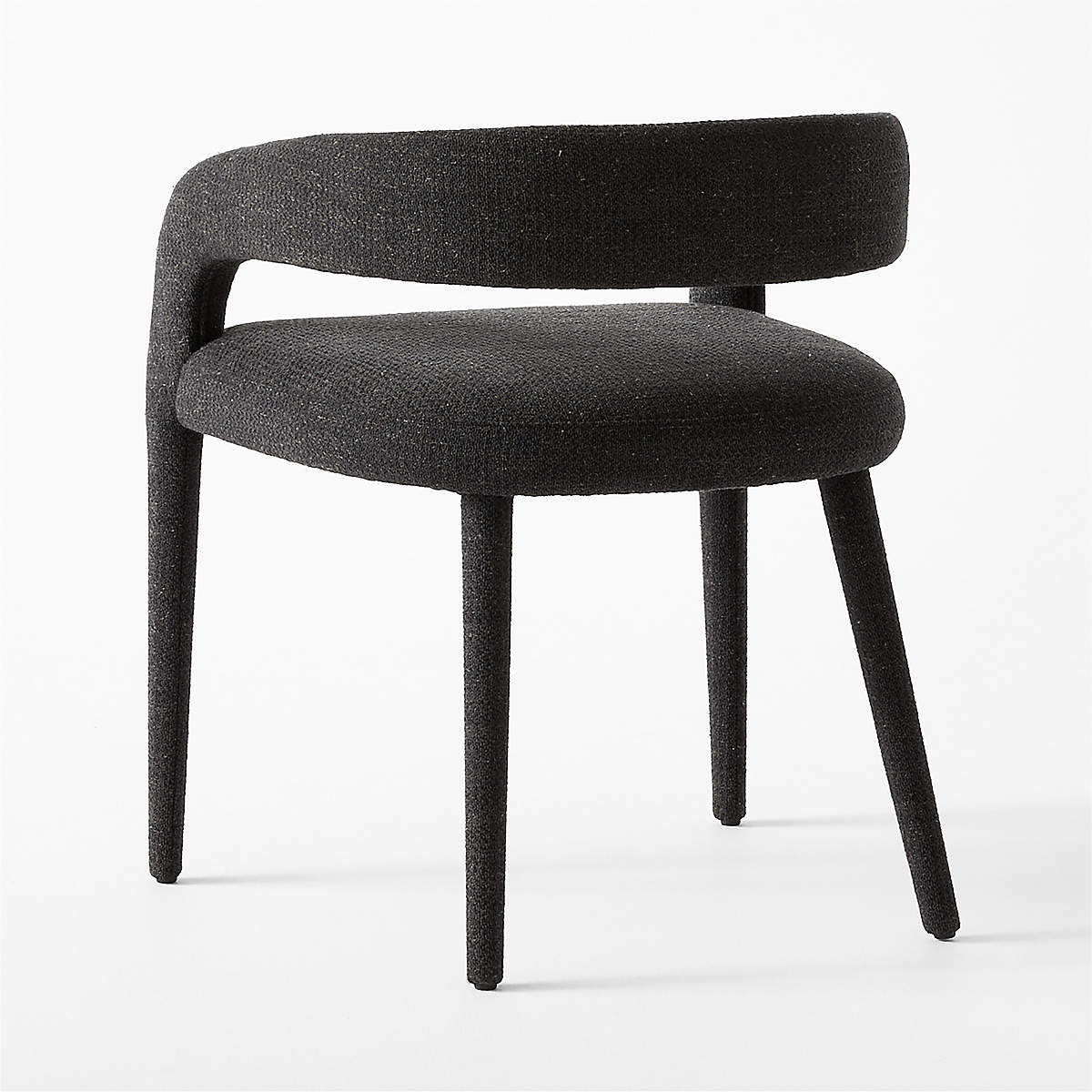 Lisette Charcoal Performance Fabric Dining Armchair