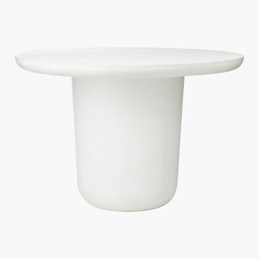 Lola 45" Round Ivory Concrete Dining Table