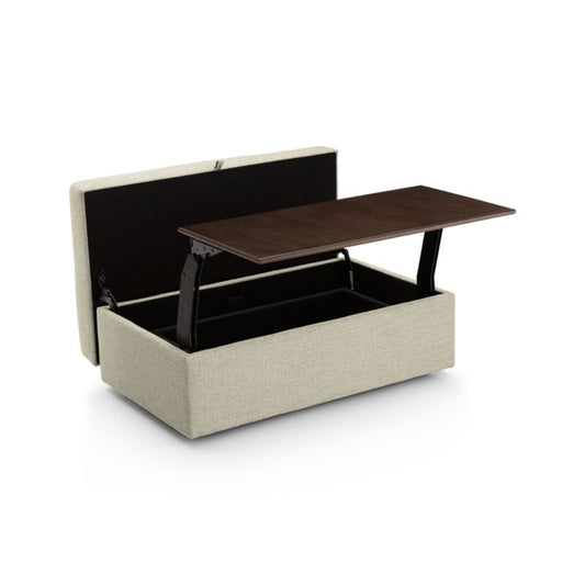 Lounge Storage Ottoman With Tray