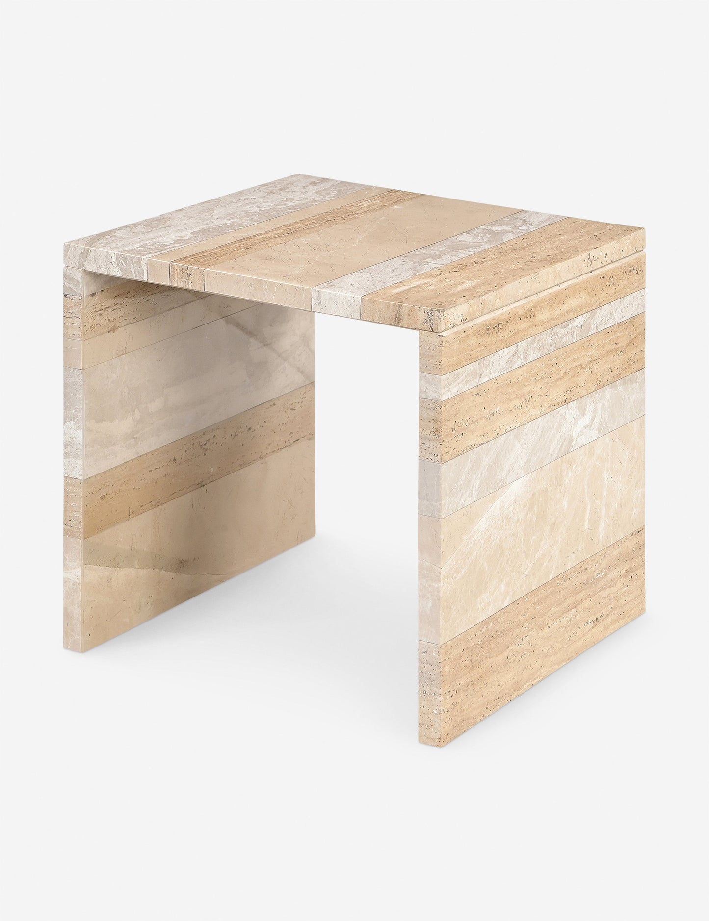 Roque Side Table - Red Marble