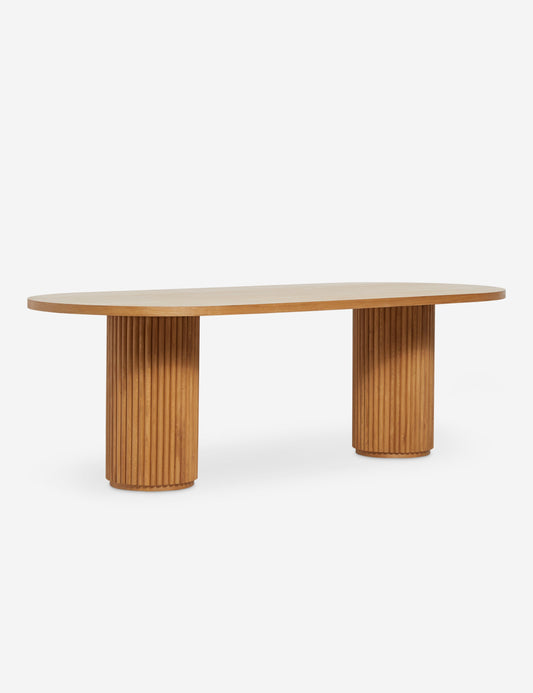 Rutherford Oval Dining Table - White Wash