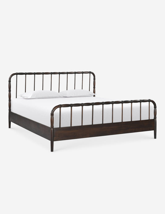Wallis Platform Bed - Dark Brown