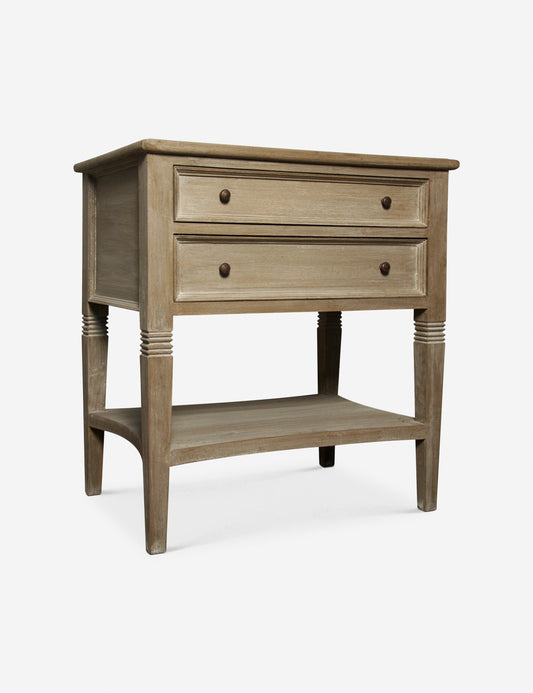 Luna 2 Drawer Nightstand - Weathered