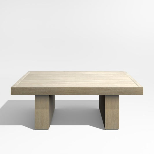 Mallorca 42" Square Wood Outdoor Coffee Table