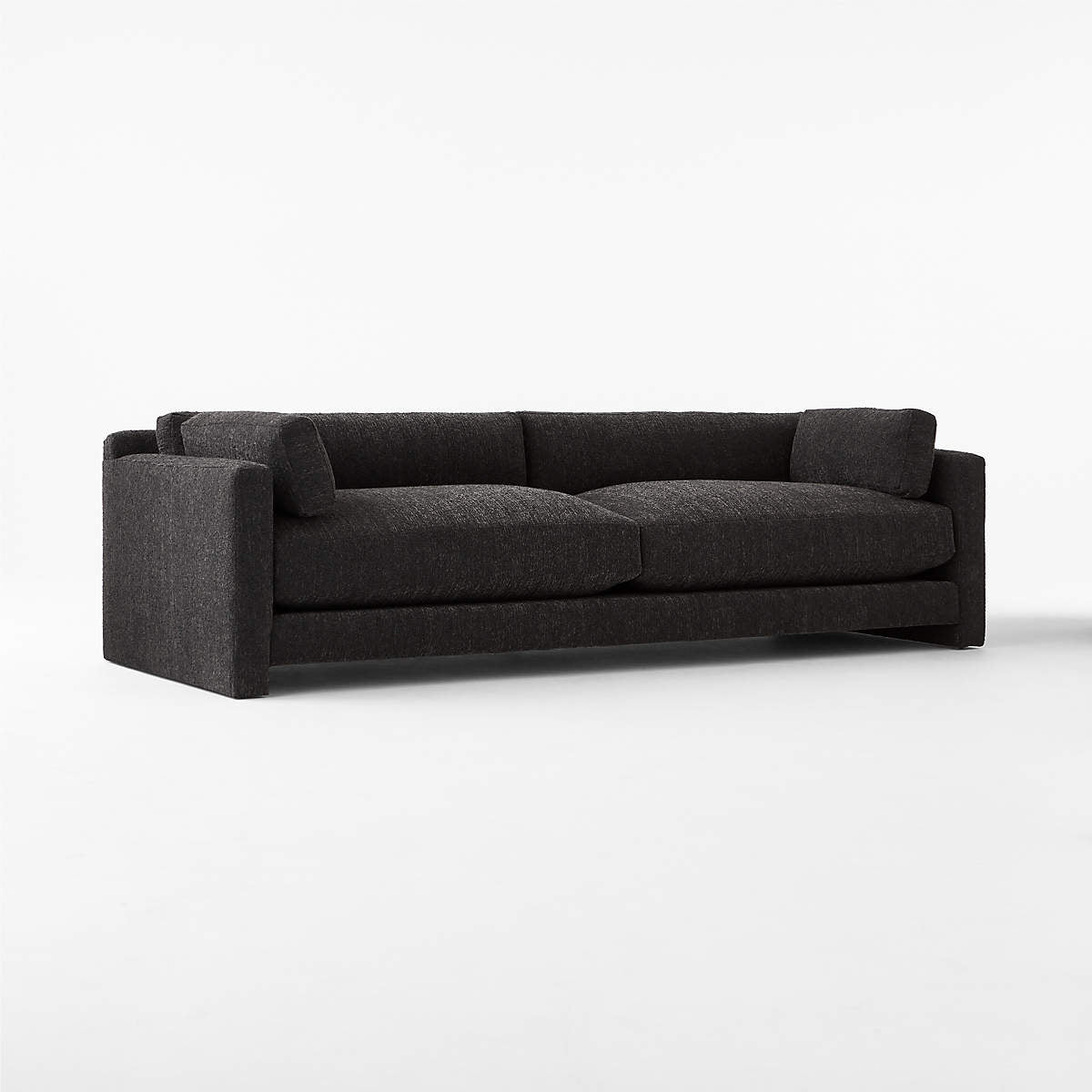 Marguerite 102" Black Boucle Sofa