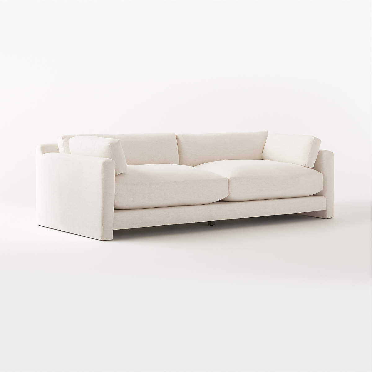 Marguerite 102" White Performance Fabric Sofa