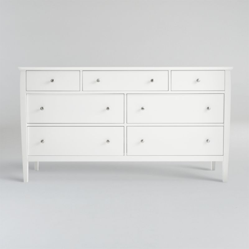 Mason White 7-Drawer Dresser