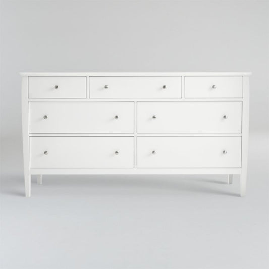 Mason White 7-Drawer Dresser