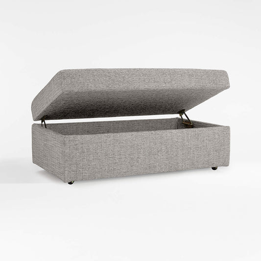 Movie Fabric Storage Ottoman