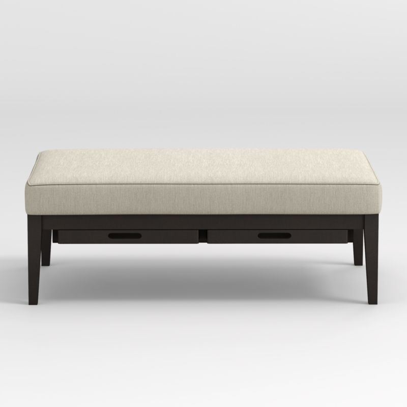 Nash Rectangular Ottoman With Tray