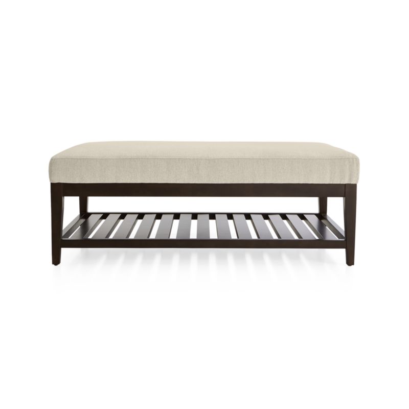 Nash Rectangular Ottoman With Slats