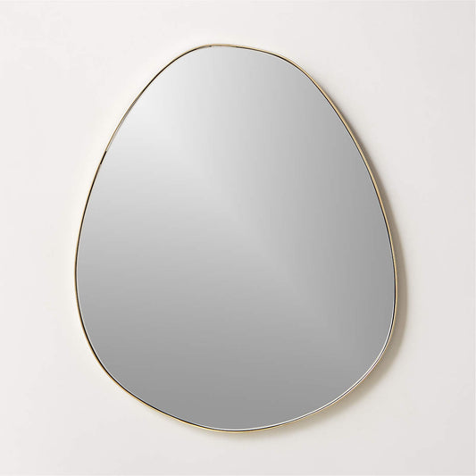 Navone Unlacquered Brass Wall Mirror 24''x20''