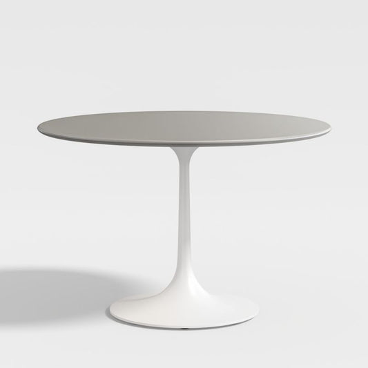 Nero Concrete Dining Table With White Base (36"-60")