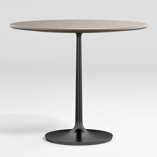 Nero 36" Concrete Dining Table With Matte Black Base