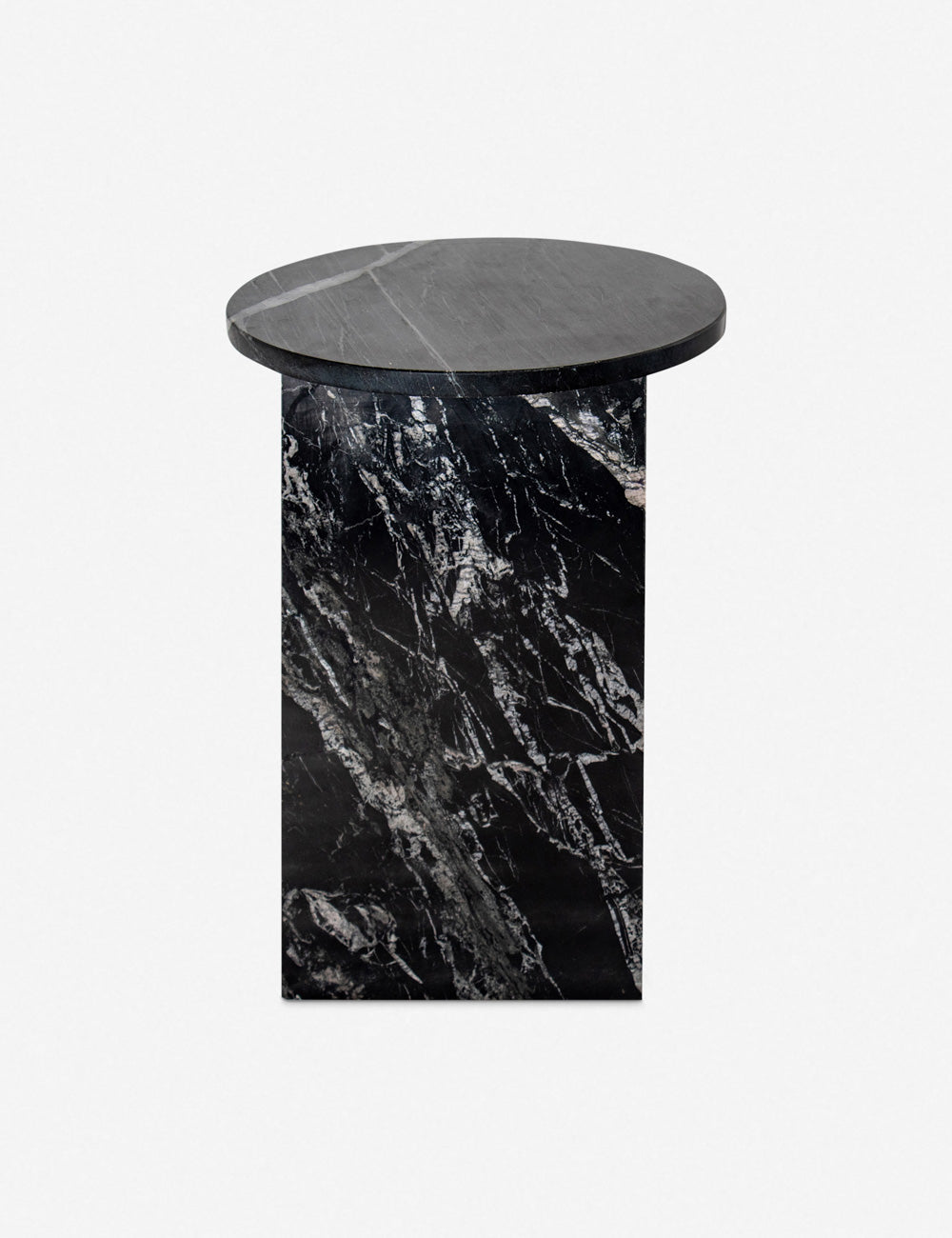 Biagio Round Side Table - White
