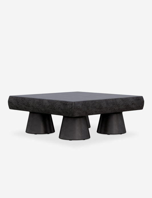 Lido Indoor / Outdoor Square Coffee Table - Black