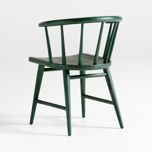 Pali Green Wood Dining Arm Chair