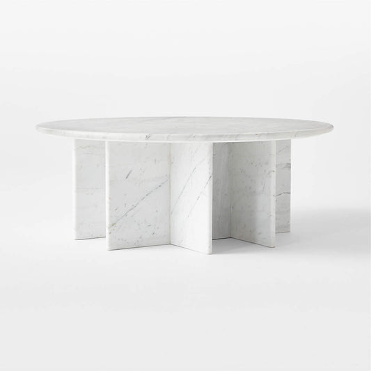 Pasar White Marble Coffee Table