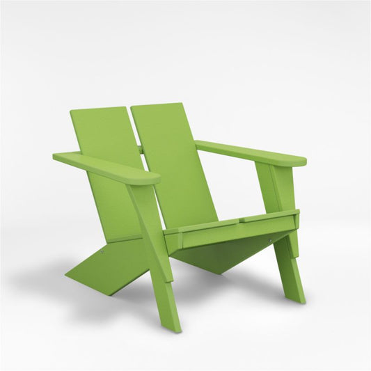 Paso Lime Outdoor Patio Adirondack Chair By Polywood®