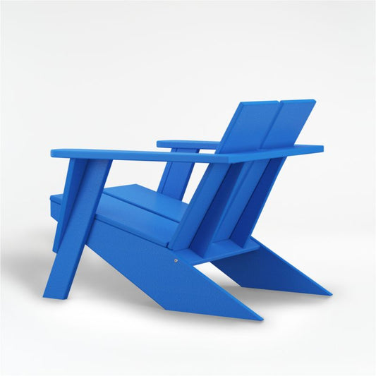 Paso Pacific Blue Outdoor Patio Adirondack Chair By Polywood®