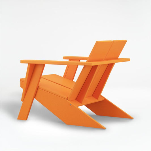 Paso Tangerine Outdoor Patio Adirondack Chair By Polywood®