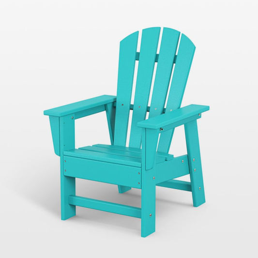 Aruba Blue Outdoor Kids Adirondack Chair By Polywood ®