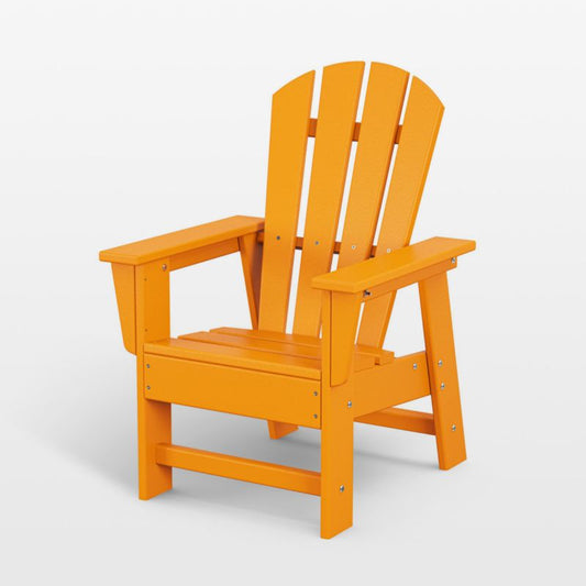 Tangerine Orange Outdoor Kids Adirondack Chair By Polywood ®