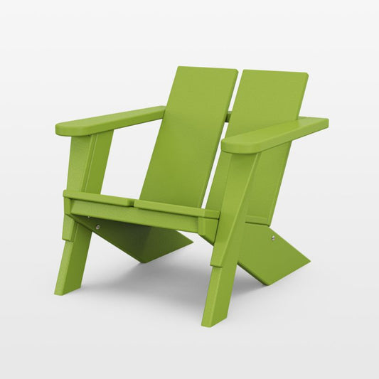 Paso Lime Green Outdoor Kids Adirondack Chair By Polywood ®