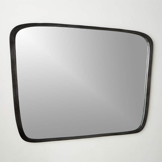 Ponder Large Black Wall Mirror 48"X34"