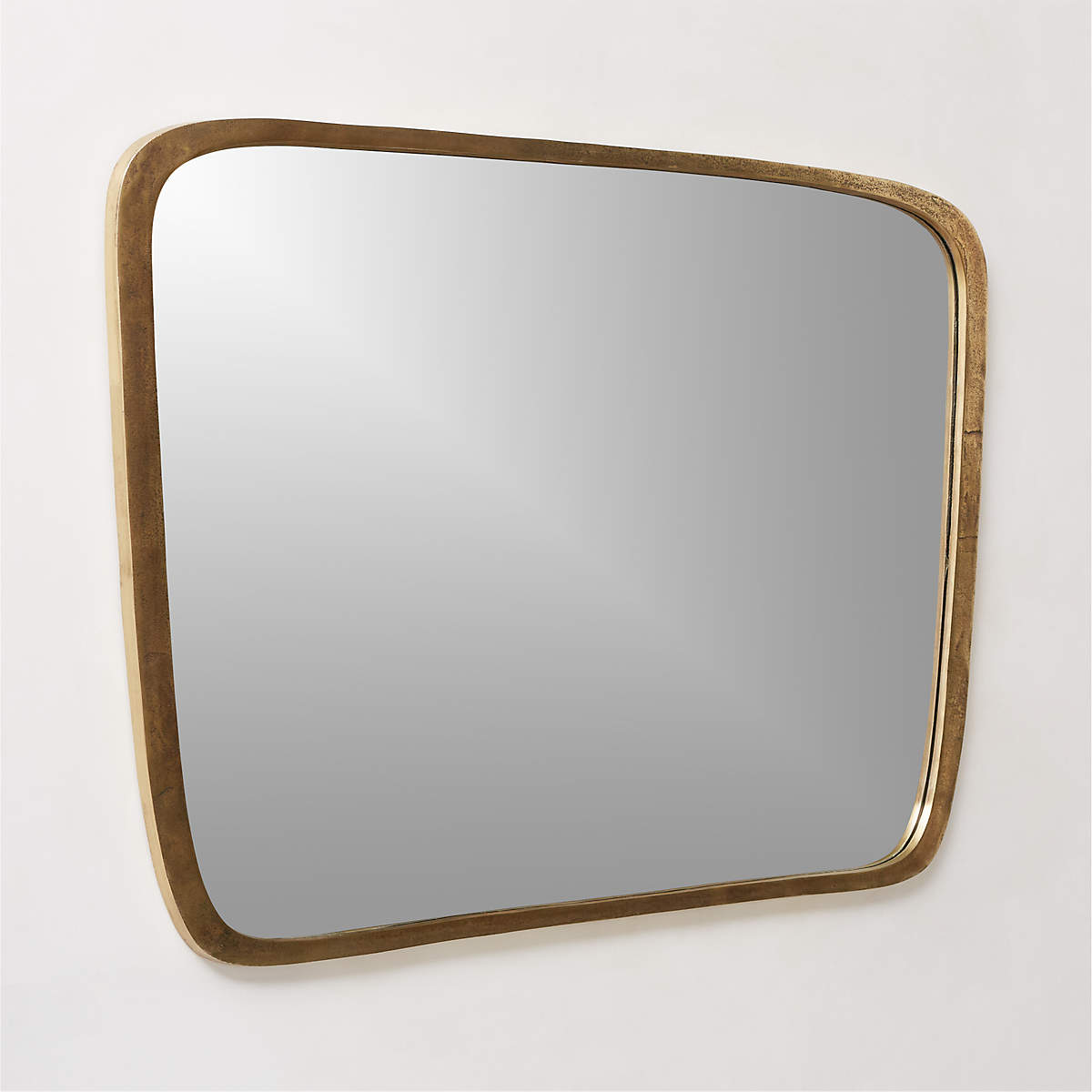 Ponder Large Brass Wall Mirror 48''x34''