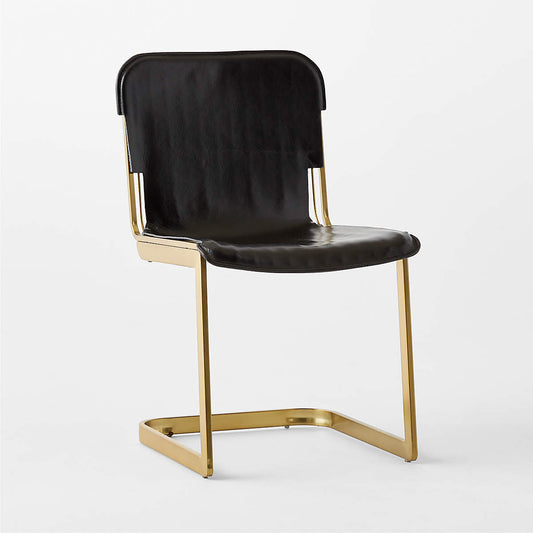 Rake Black Leather Chair By Kravitz Design