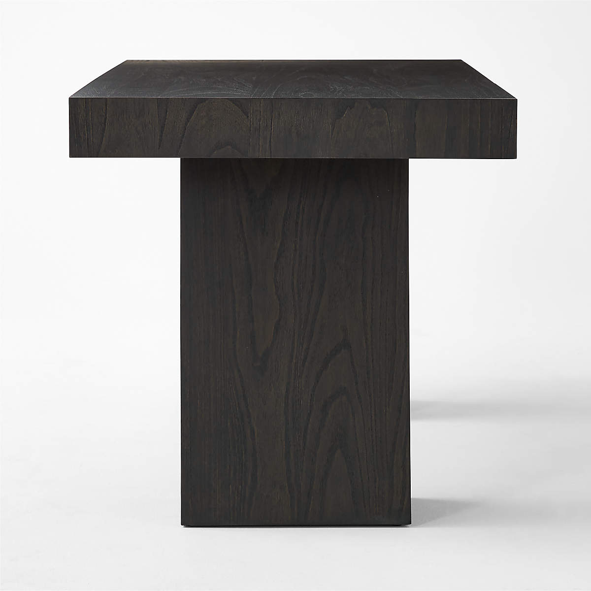 Ridge Black Wood Desk With Drawer