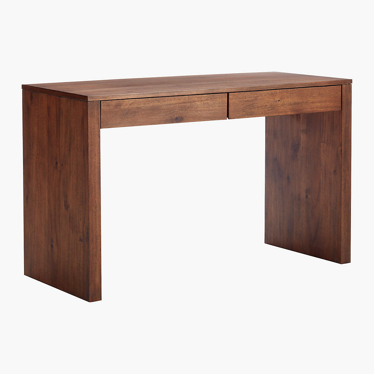 Runway 2-Drawer Acacia Wood Desk