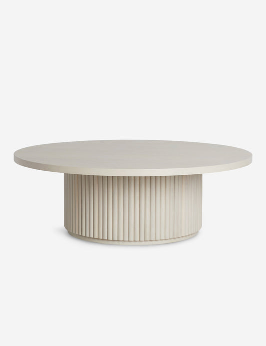 Rutherford Round Coffee Table - Natural Oak