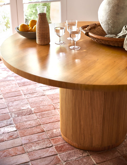 Elvia Round Dining Table - Natural