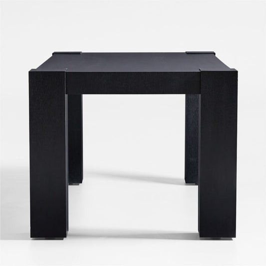 Sobro Black Wood Dining Table (65"-86")