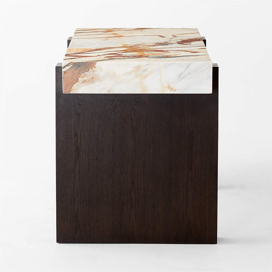 Spesso 2-Drawer Marble Desk